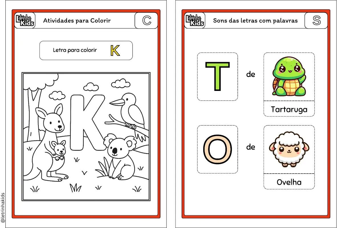 Quadro de rotina infantil